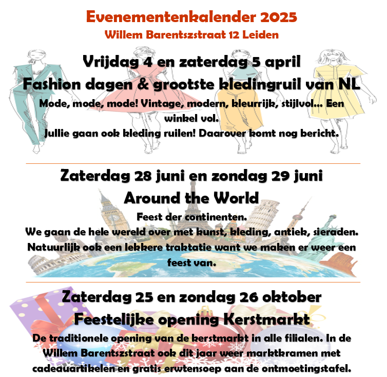 Overzicht evenementen ...